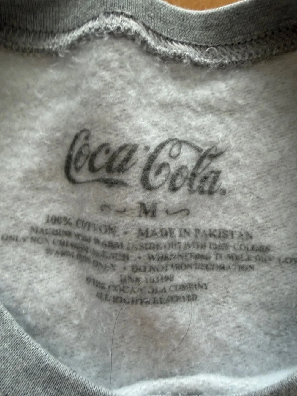 Coca-Cola Light Gray Sweatshirt with Red, Yellow and Orange Graphic - Picture 3 of 3